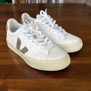 Veja Women's Natural Campo Chromefree Leather Sneakers